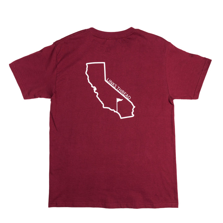 California State Flagstick T-Shirt - Maroon