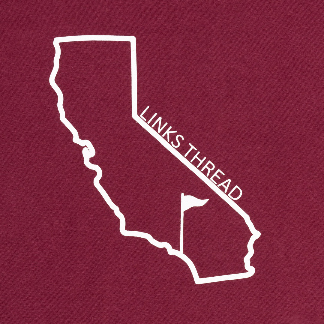 California State Flagstick T-Shirt - Maroon