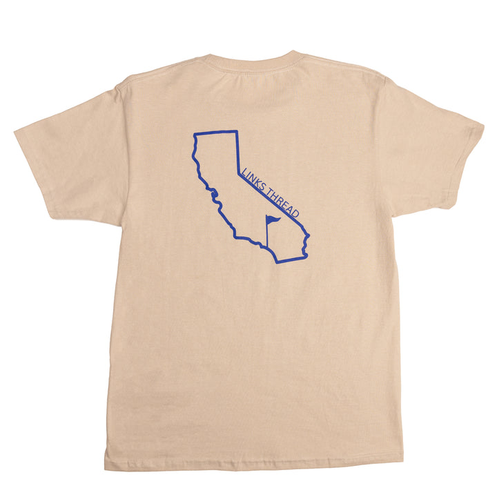 California State Flagstick T-Shirt - Sand