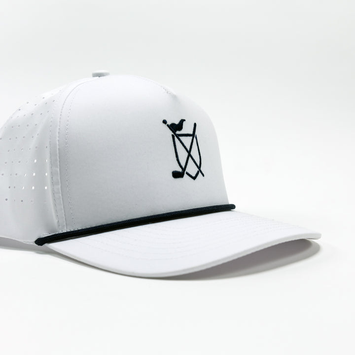 Daily Rope Snapback - White with Navy Rope