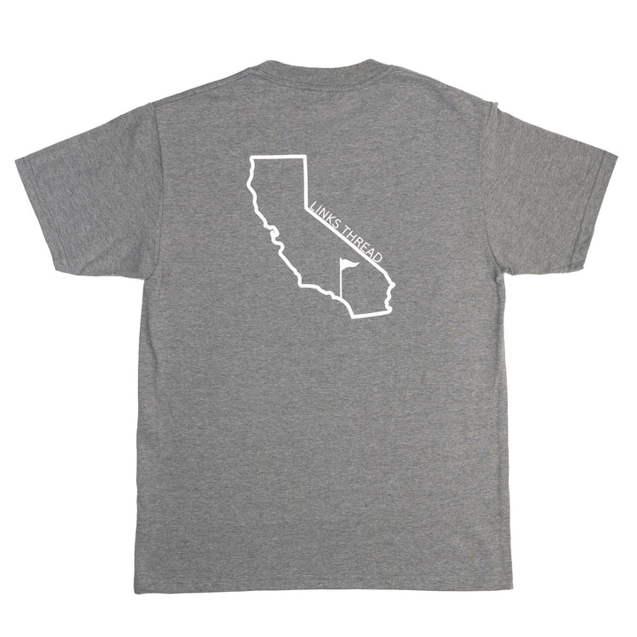 California State Flagstick T-Shirt - Dark Grey