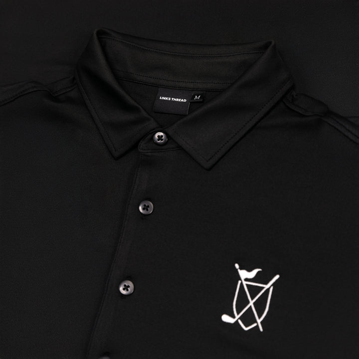 90740 Solid Polo - Black