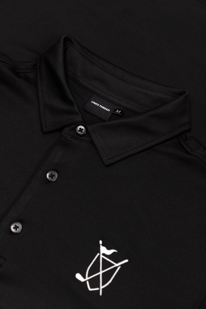 90740 Solid Polo - Black