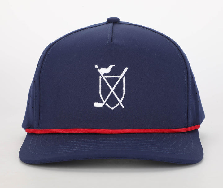 Daily Rope Snapback - Navy with Red Rope