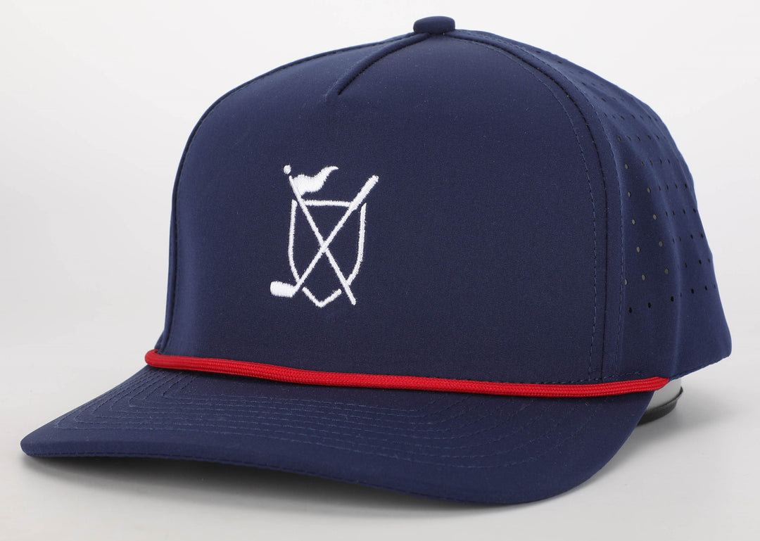 Daily Rope Snapback - Navy with Red Rope