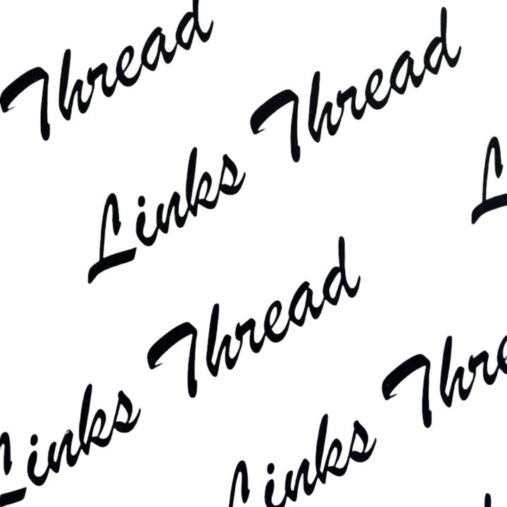 Links Thread Large Logo Towel - White & Black