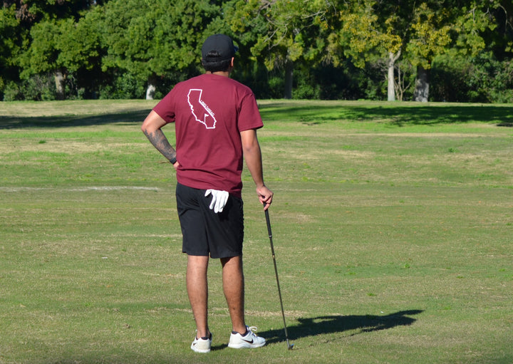 California State Flagstick T-Shirt - Maroon