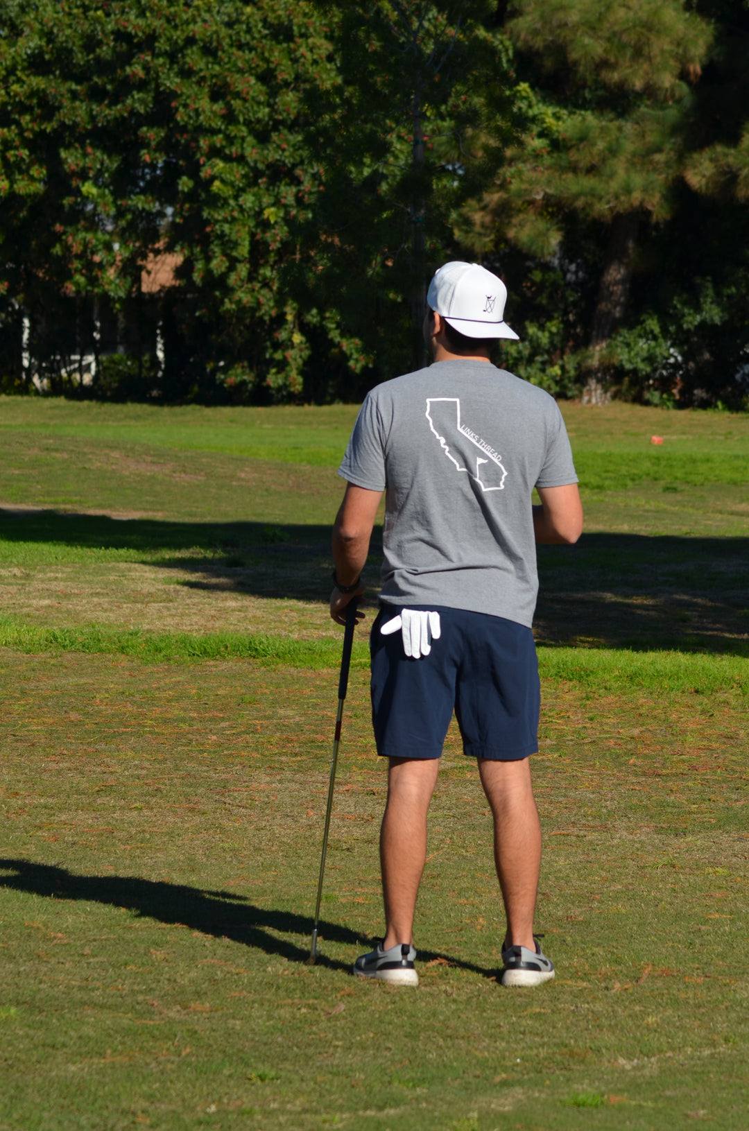 California State Flagstick T-Shirt - Dark Grey