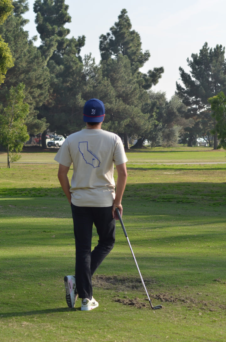 California State Flagstick T-Shirt - Sand