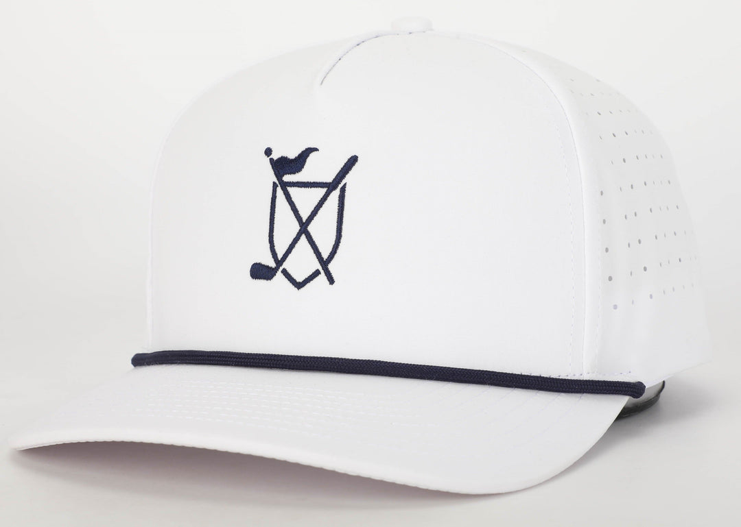 Daily Rope Snapback - White with Navy Rope