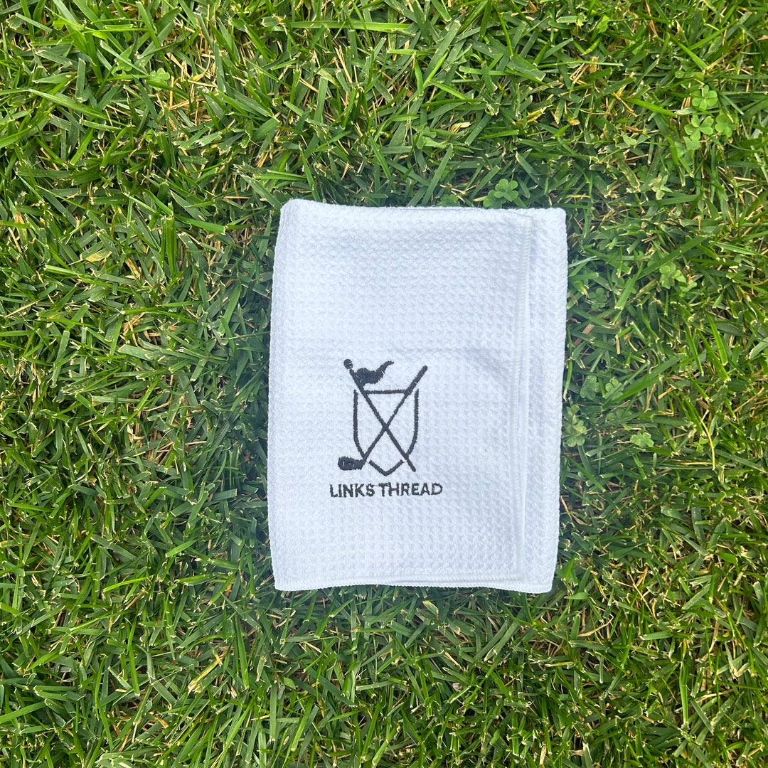 Golf Waffle Towel - White