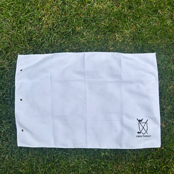 Golf Waffle Towel - White